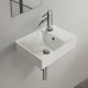 Επικαθήμενος Νιπτήρας Πορσελάνης 40x30cm Cerastyle Sharp 044200-u Λευκό